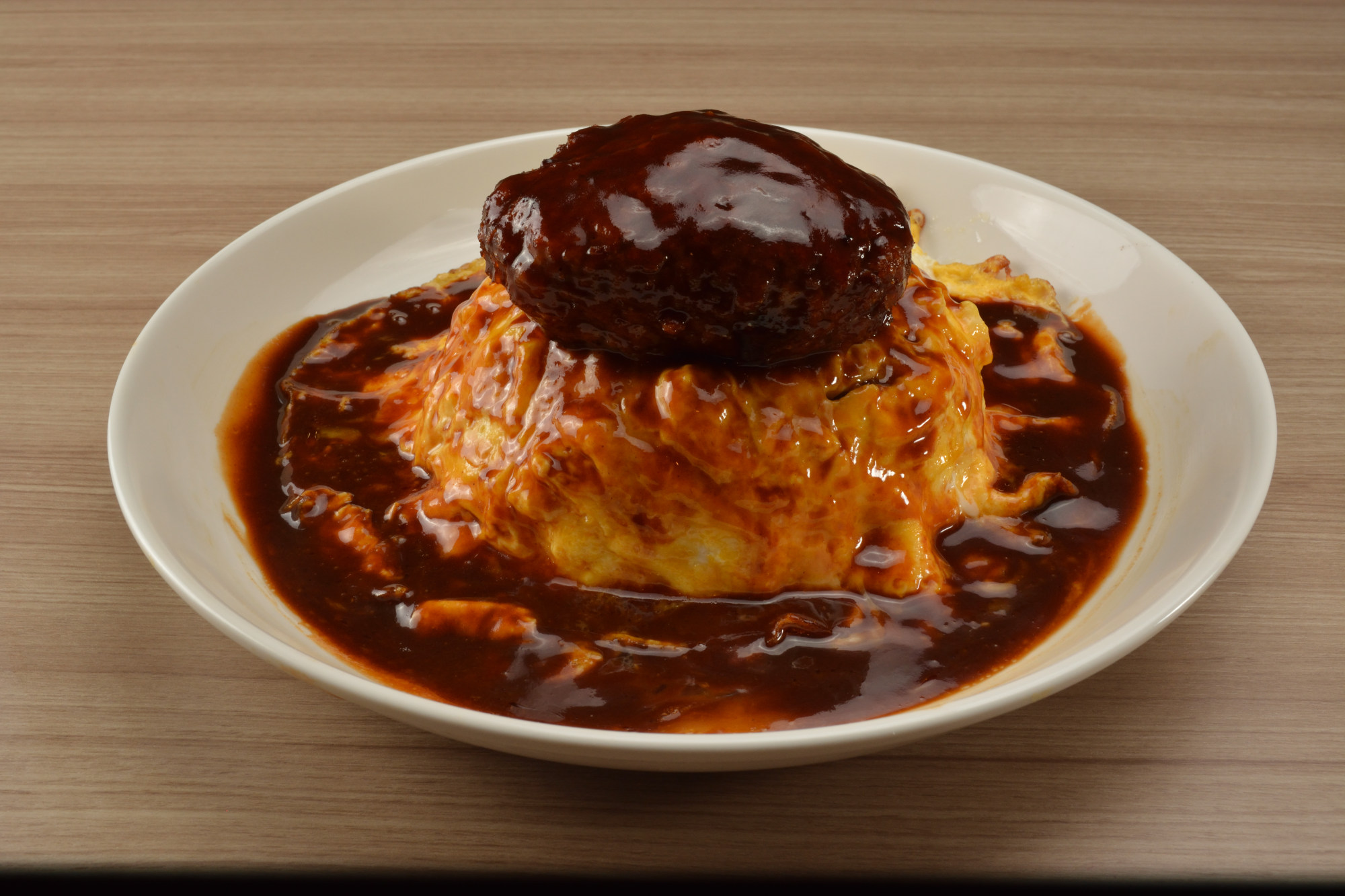 オムライスハンバーグ