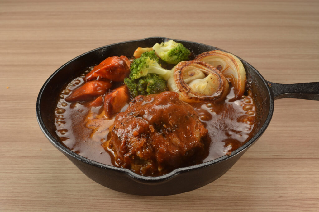ビーフシチュー煮込みハンバーグ
